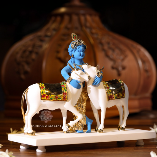 Krishna With 2 cows