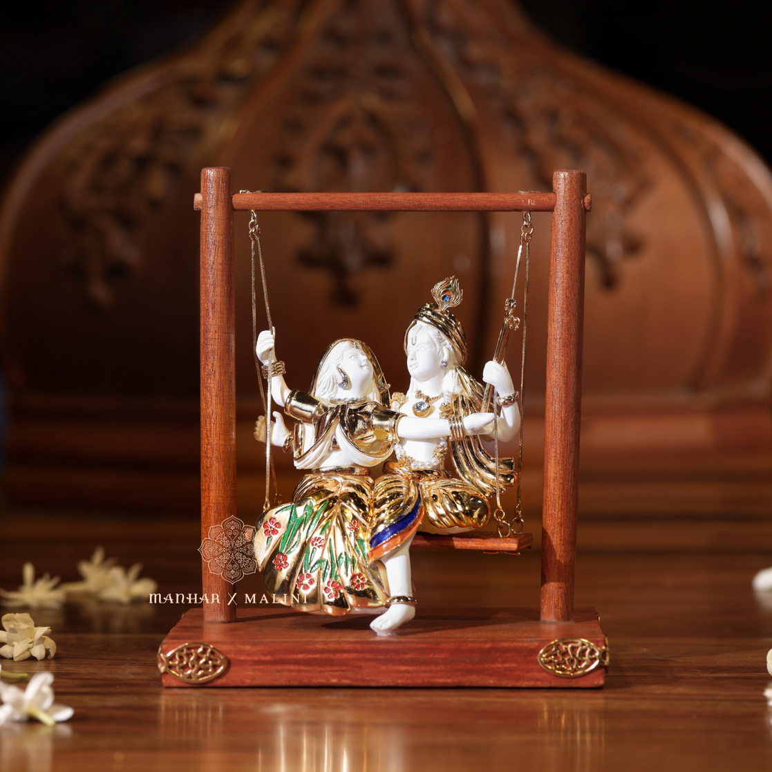 Radha Krishna on Swing