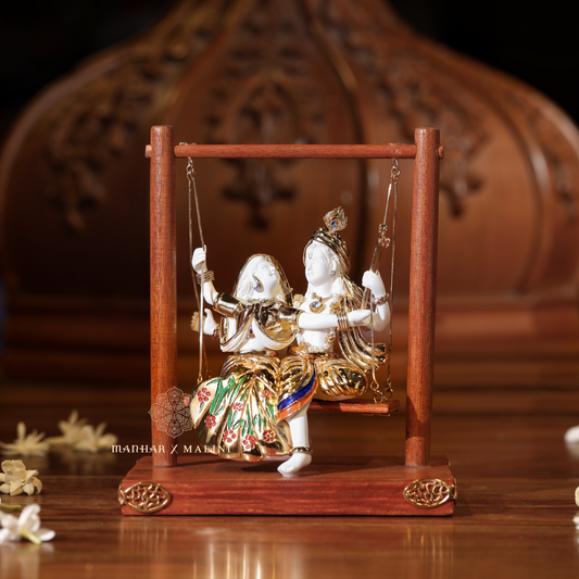Radha Krishna on Swing