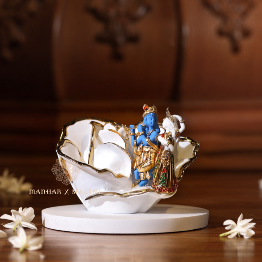 Radha Krishna on Rose