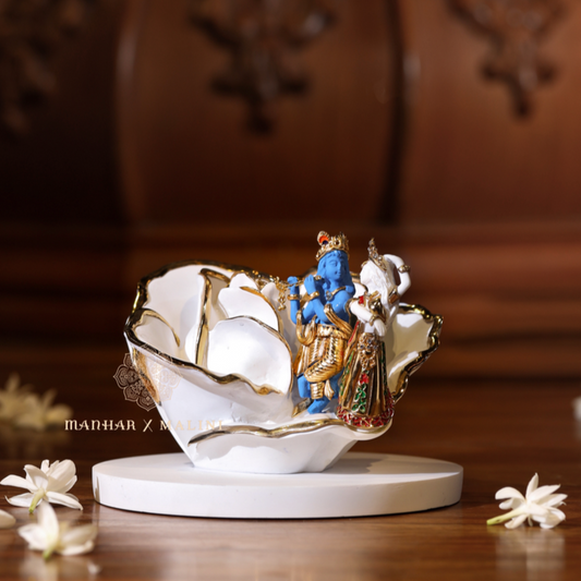 Radha Krishna on Rose