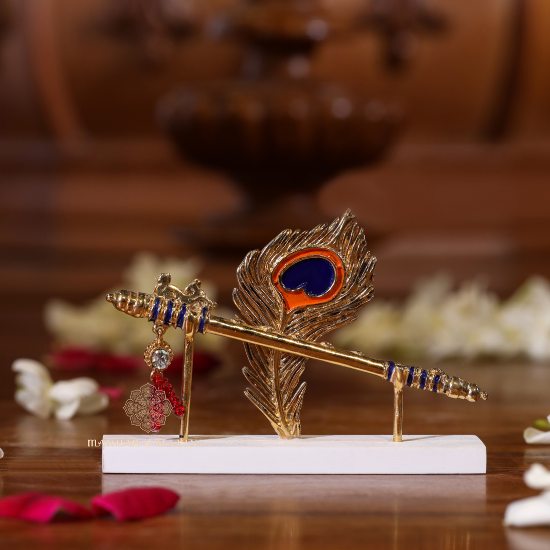 Peacock Feather With Flute