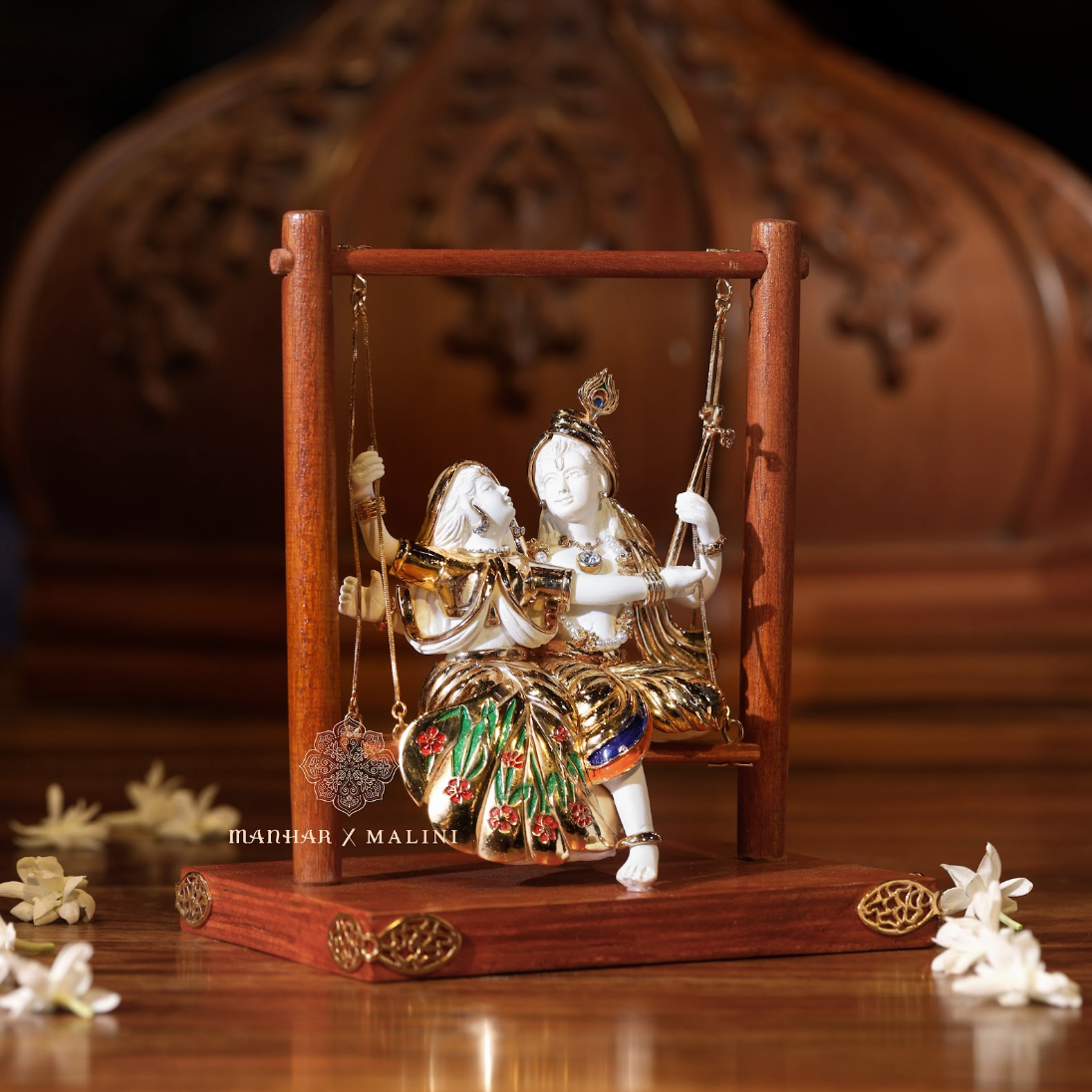 Radha Krishna on Swing