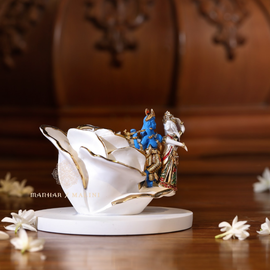 Radha Krishna on Rose