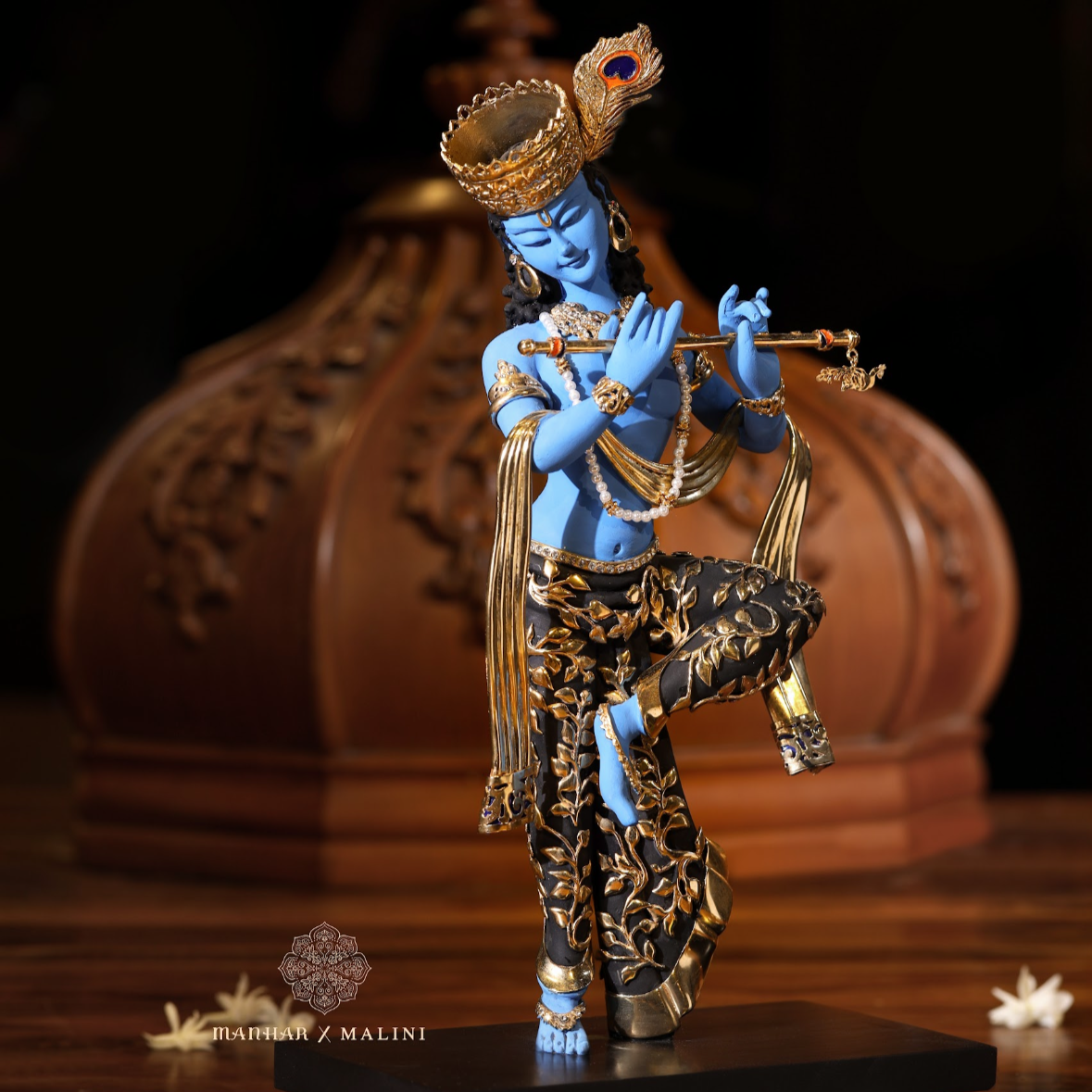 Standing Krishna (Blue)